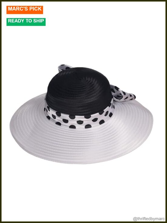 Wide Brim Fedora Hat with Bowknot - Adjustable Sun Hat for Women main image 5